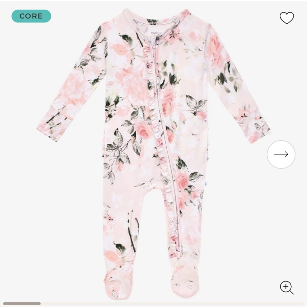 Posh Peanut - Footie Ruffled Zippered One Piece
